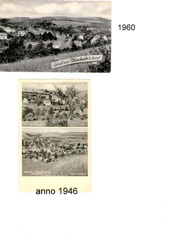 Datei:Postkarten aus Blaubach von 1960 und 1946.jpg