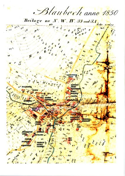 Datei:Karte der Blaubacher Gemarkung 1850.jpg