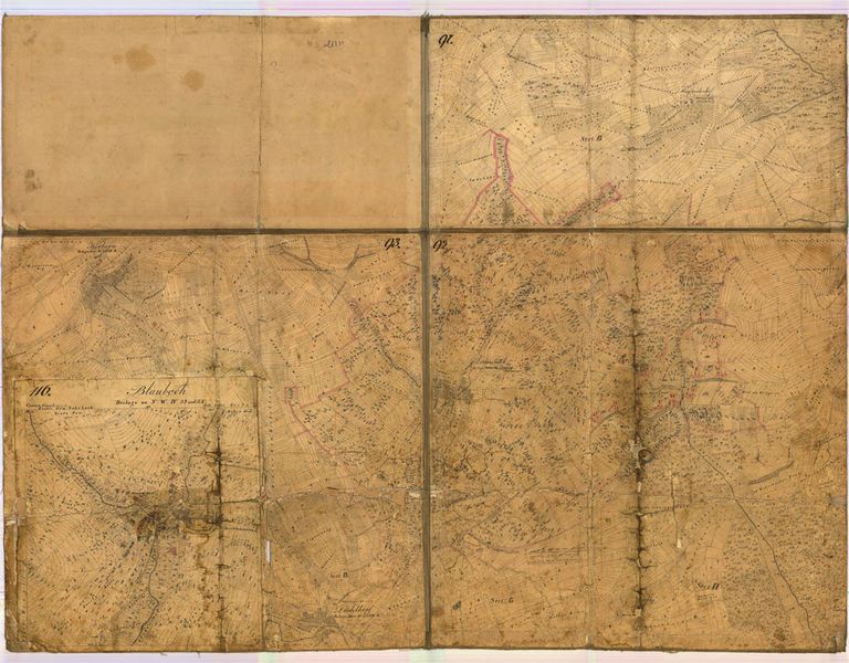 Datei:Uebersicht Gemarkungskarte Blaubach vermutlich 1845.jpg
